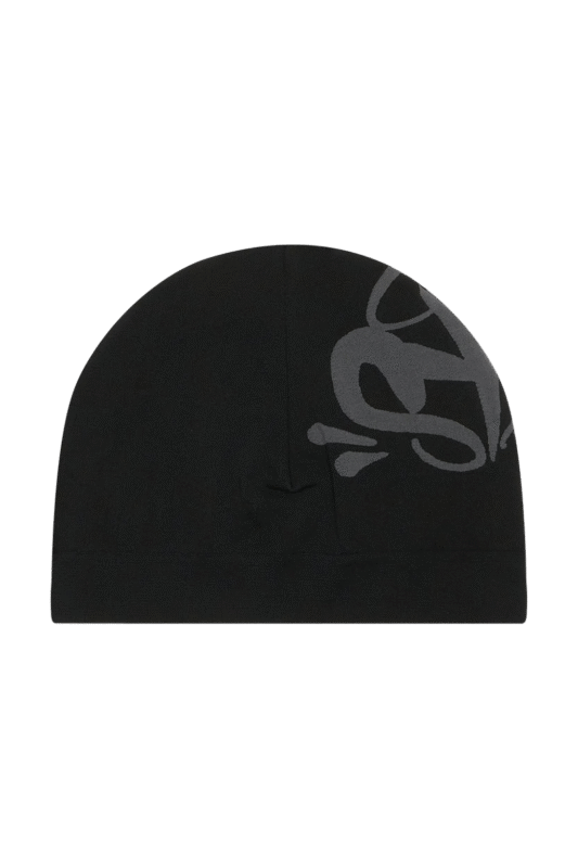 syna black skull hat